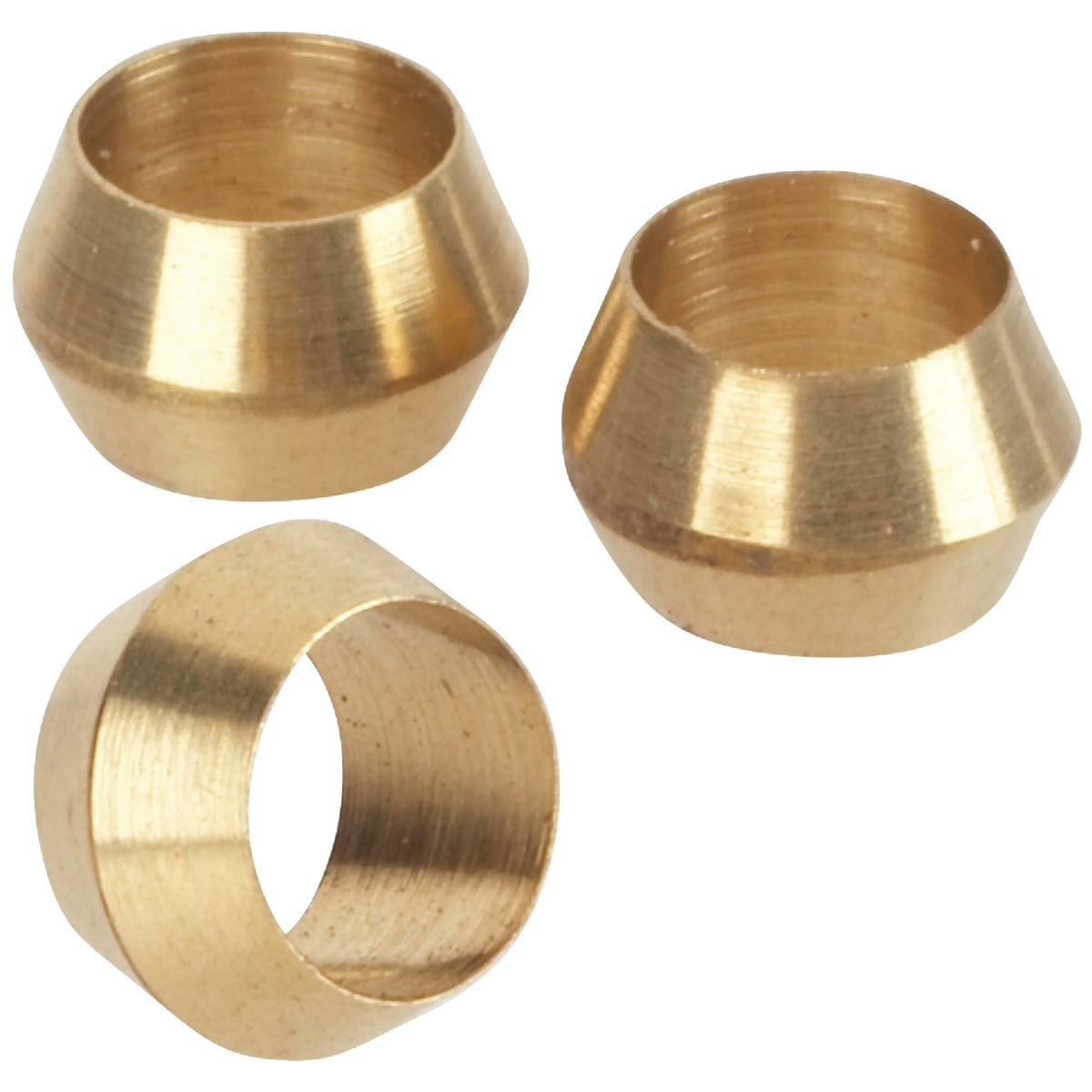 Do it 1/4 In. Brass Compression Sleeve (3-Pack)