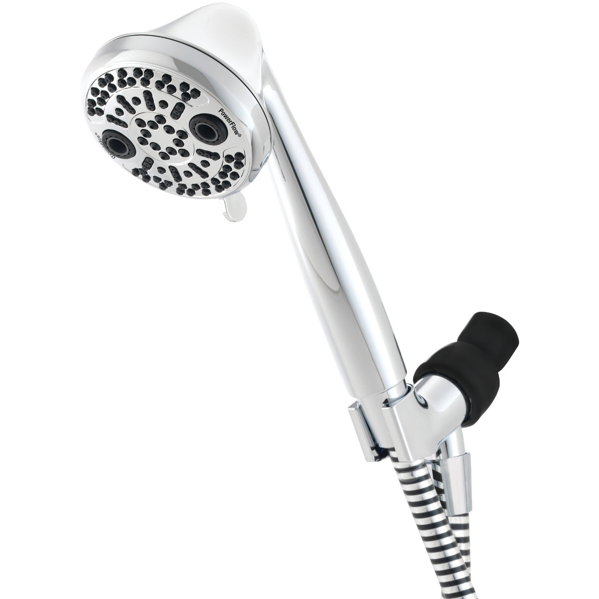 Oxygenics PowerFlow 3-Spray 1.75 GPM Handheld Shower Head, Chrome