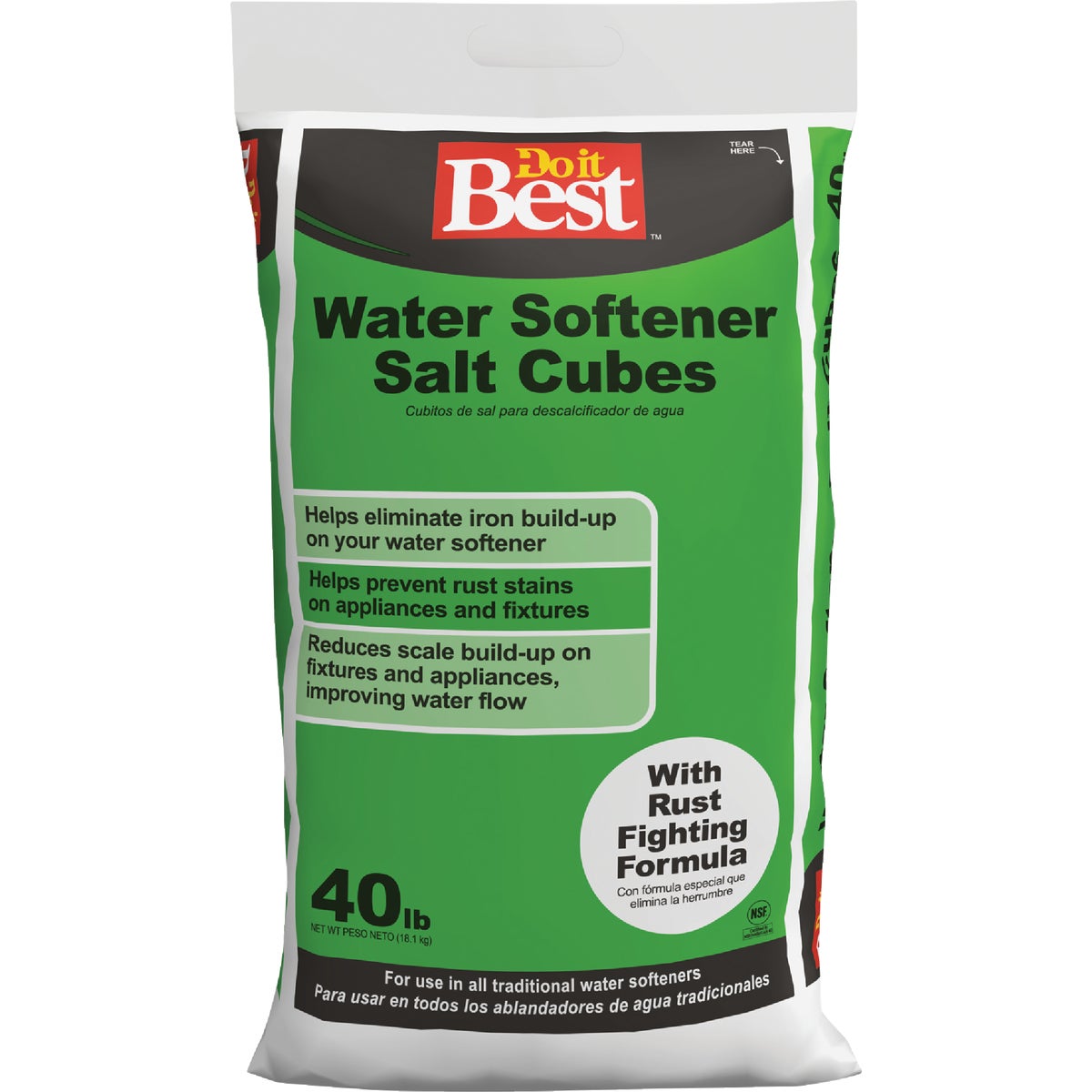 Do it Best 40 Lb. Water Softener Salt Cubes with Rust Remover