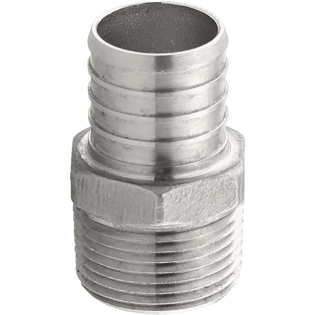 Plumbeez 1 In. x 3/4 In. MPT Stainless Steel PEX Adapter