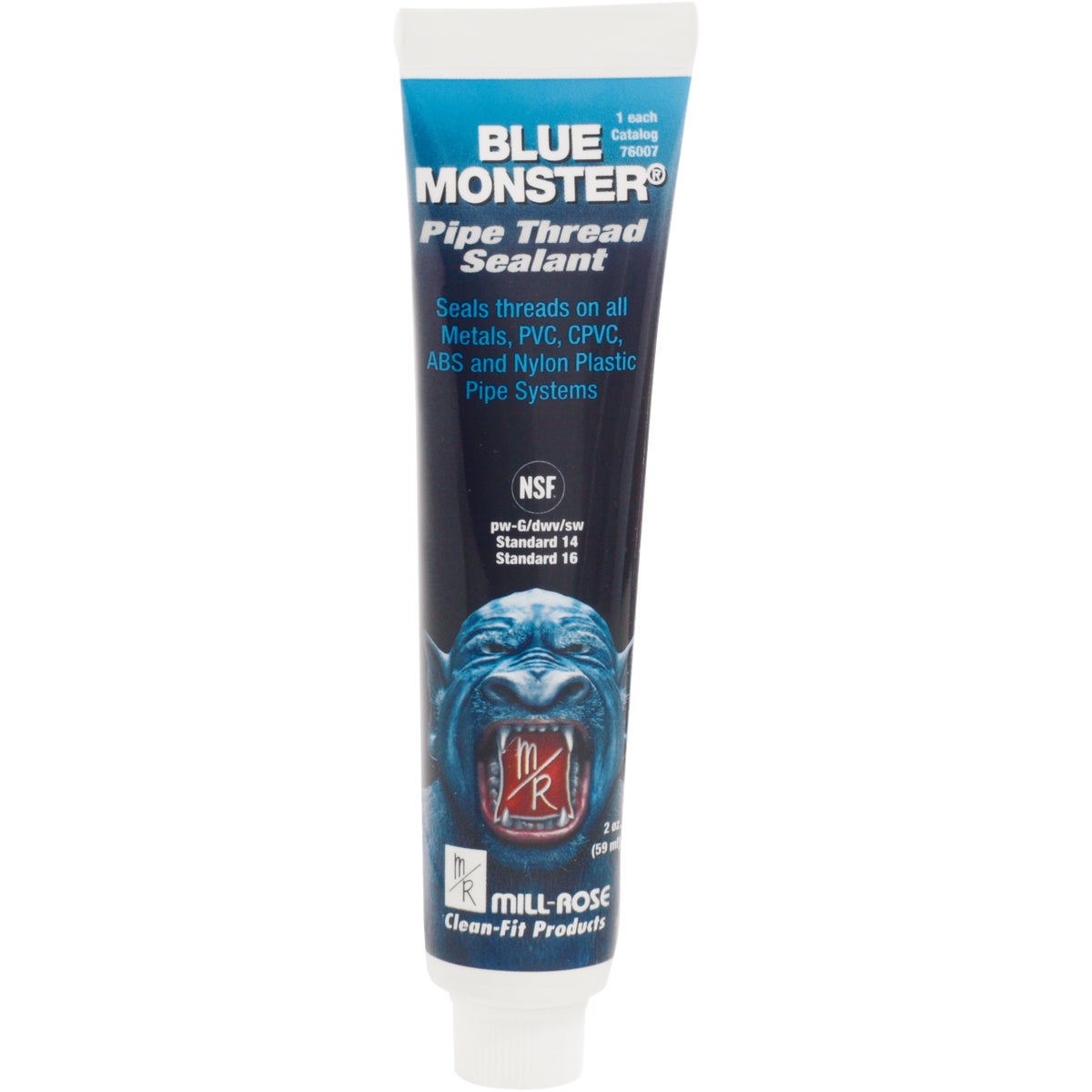 BLUE MONSTER 2 Oz. White Industrial Grade Pipe Thread Compound