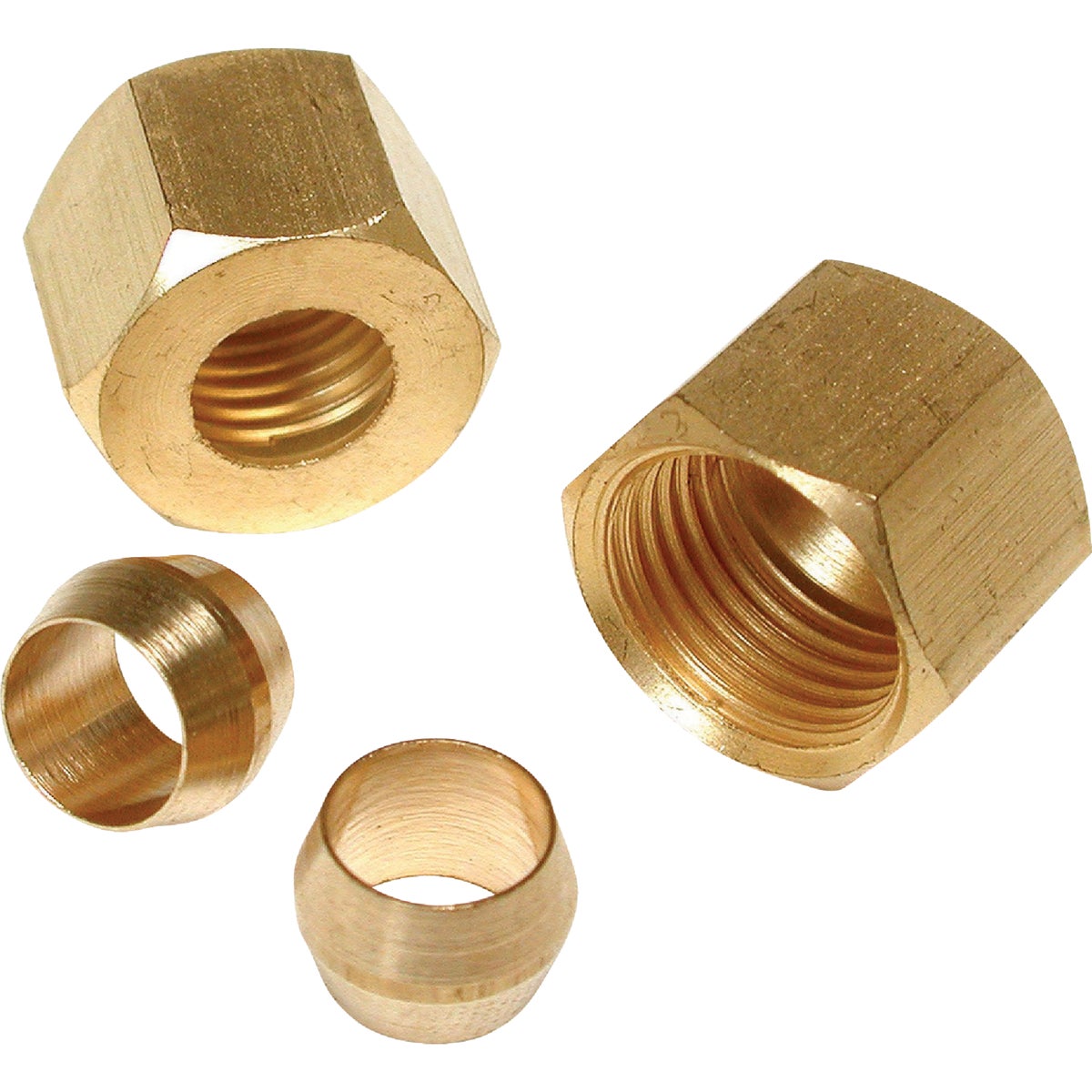 2PK 1/4″ COMP SLEEVE&NUT