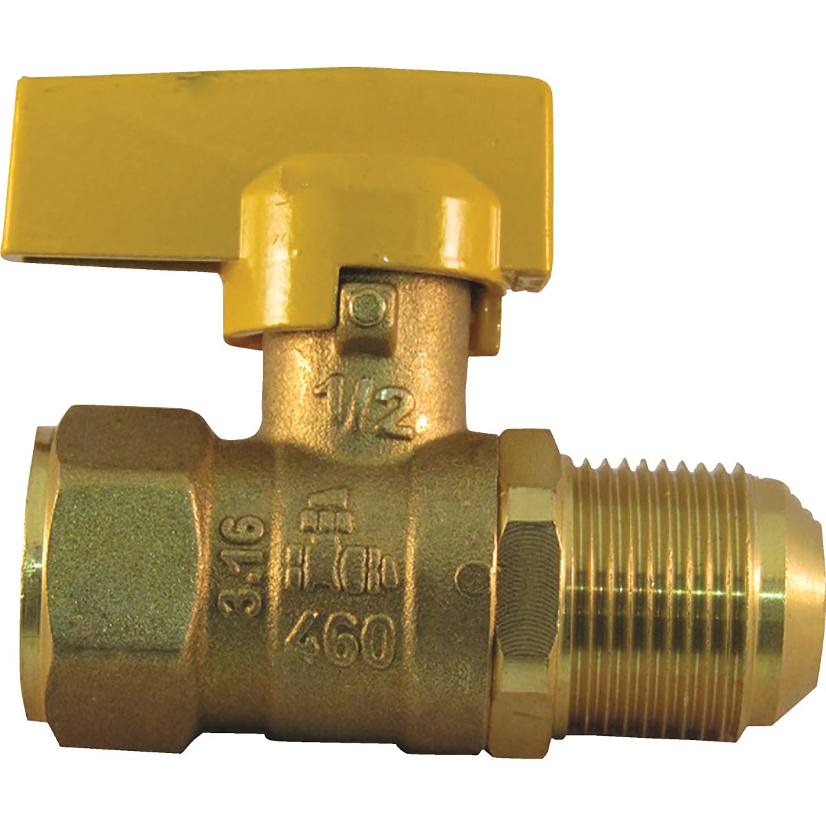 Pro-Flex CSST 1/2 In. FIP x 3/8 In. Flare (1 Piece) Gas Valve