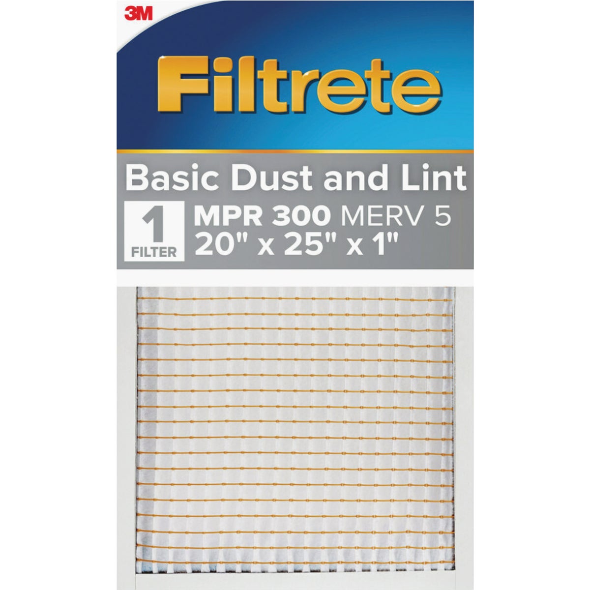 3M Filtrete 20 In. x 25 In. x 1 In. Dust Reduction 300 MPR Furnace Filter