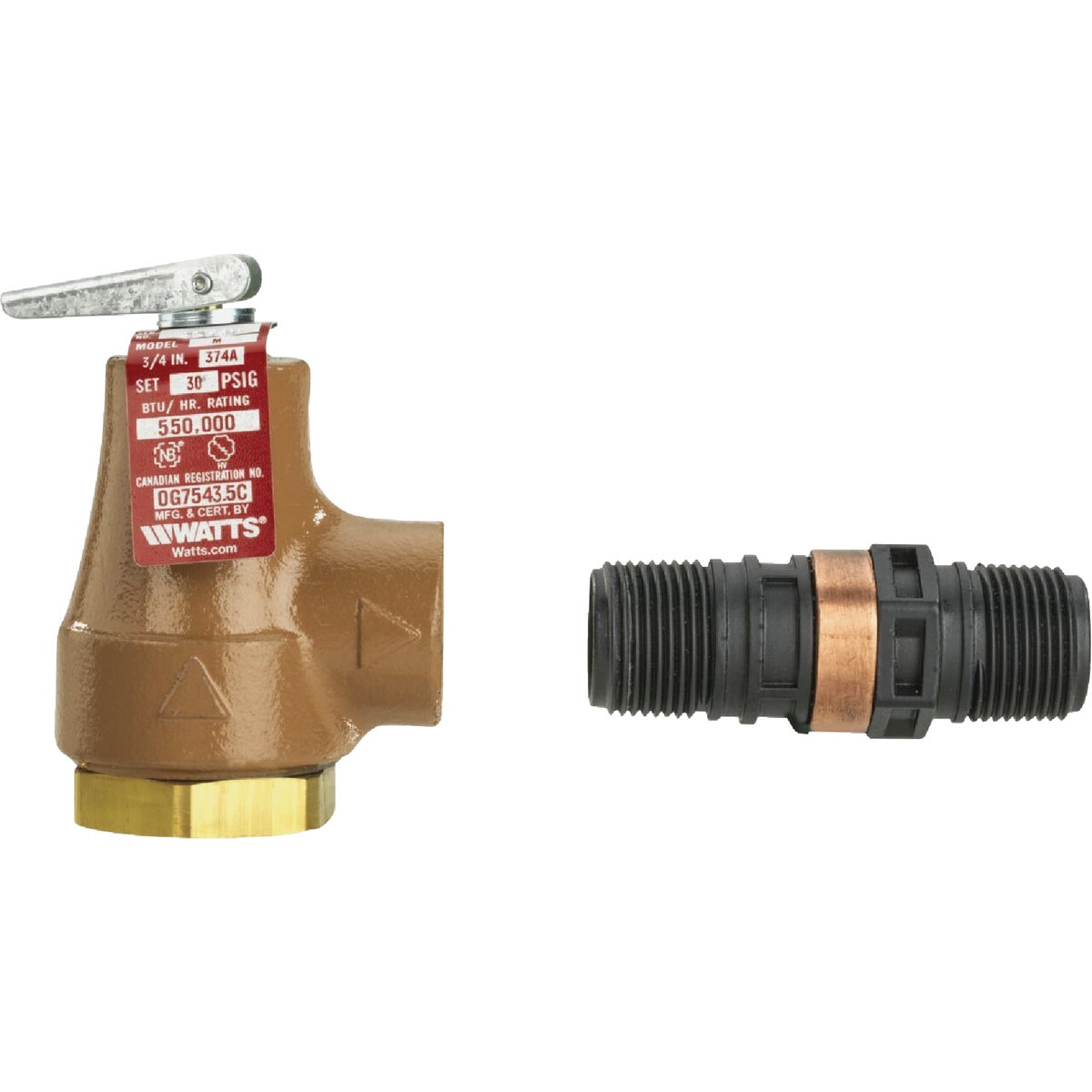 Watts Regulator 3/4 In. FIPS X 3/4 In.FIPS Forged Bronze Pressure Relief Valve