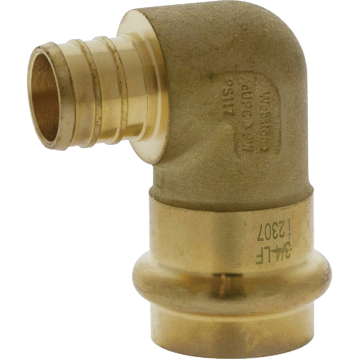 Nibco 3/4 In. Press x F1807 LF BR PEX 90 Transition Elbow