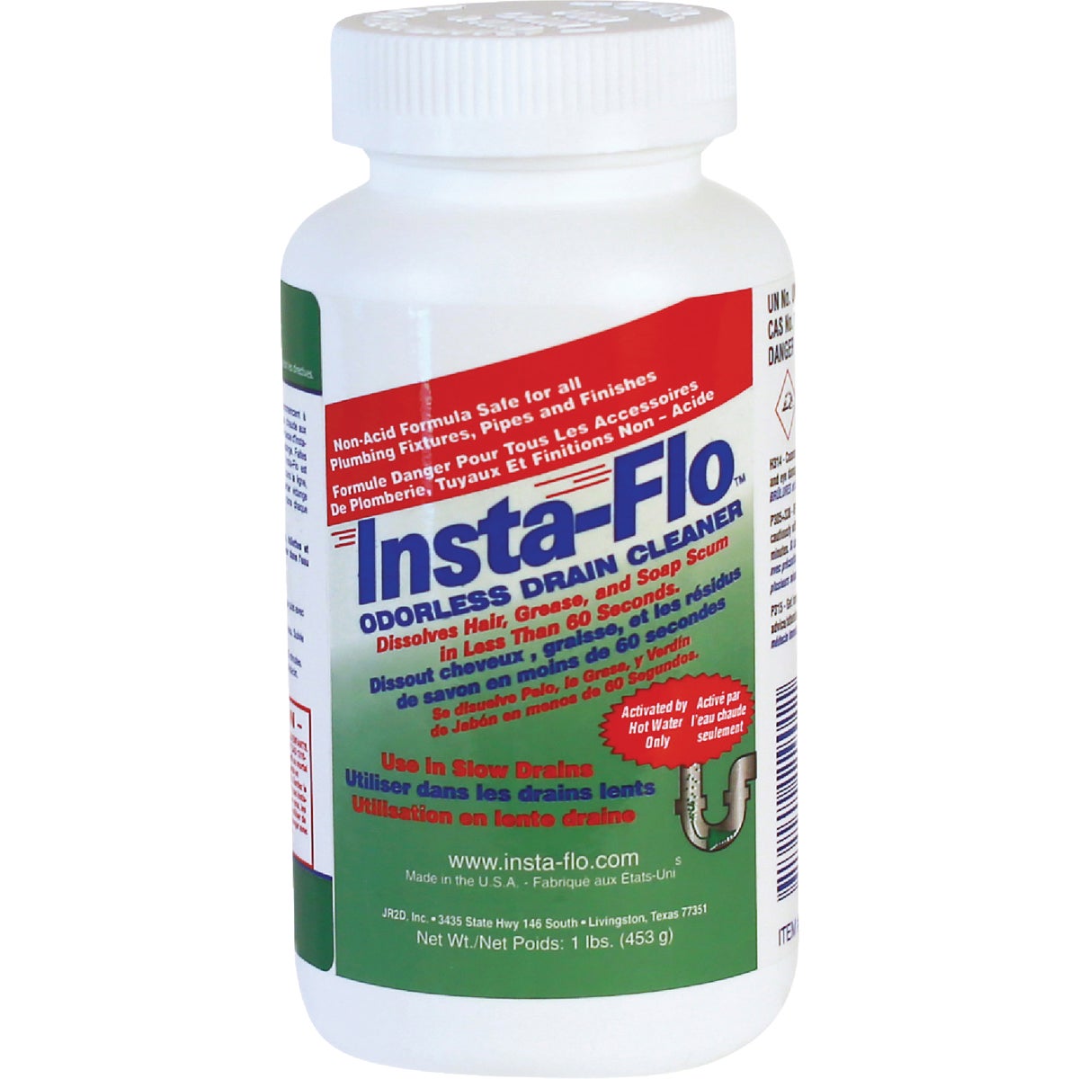 Insta-Flo 1 Lb. Crystal Drain Cleaner