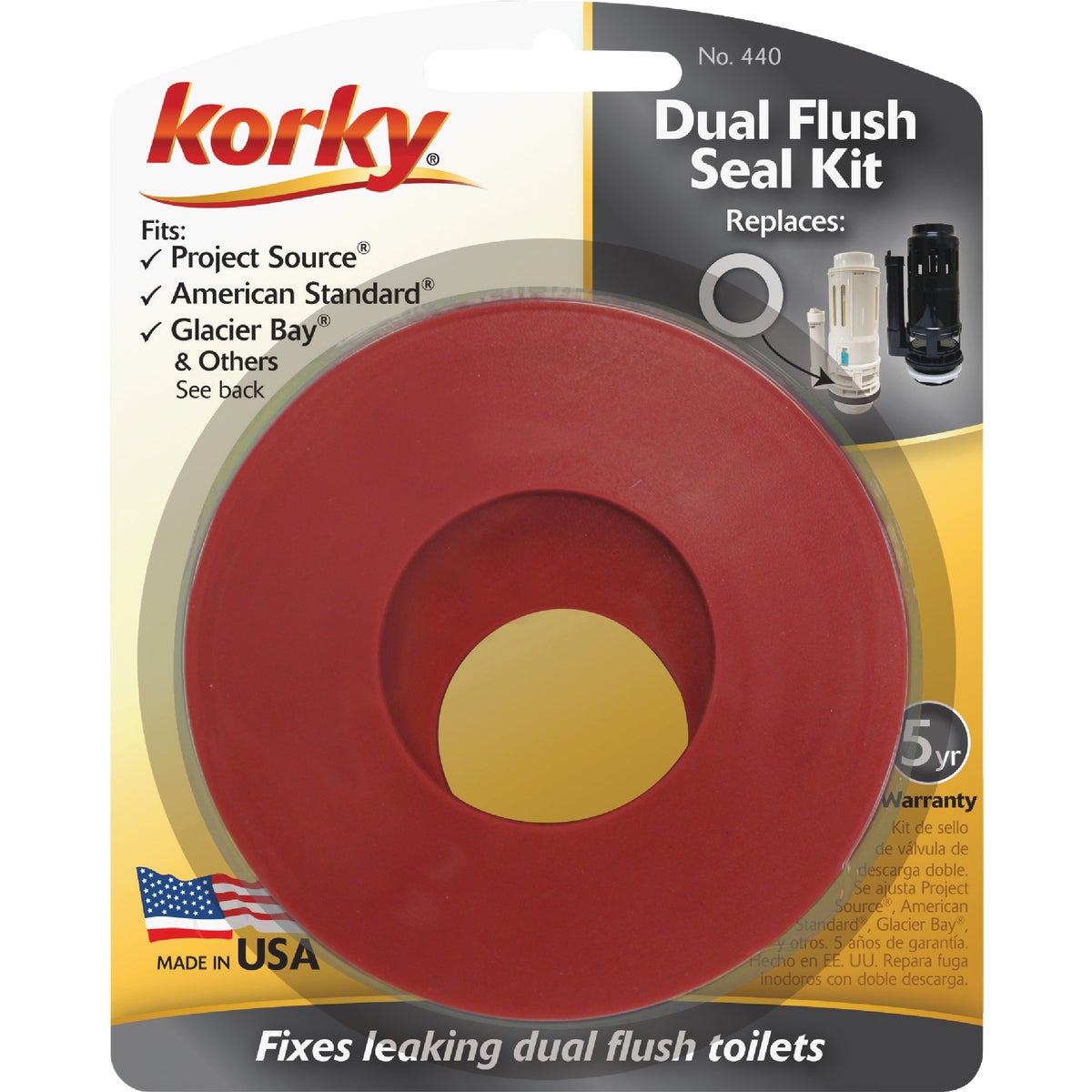 Korky Flush Valve Seal Kit for Dual Flush Valve Seals (3-Pack)