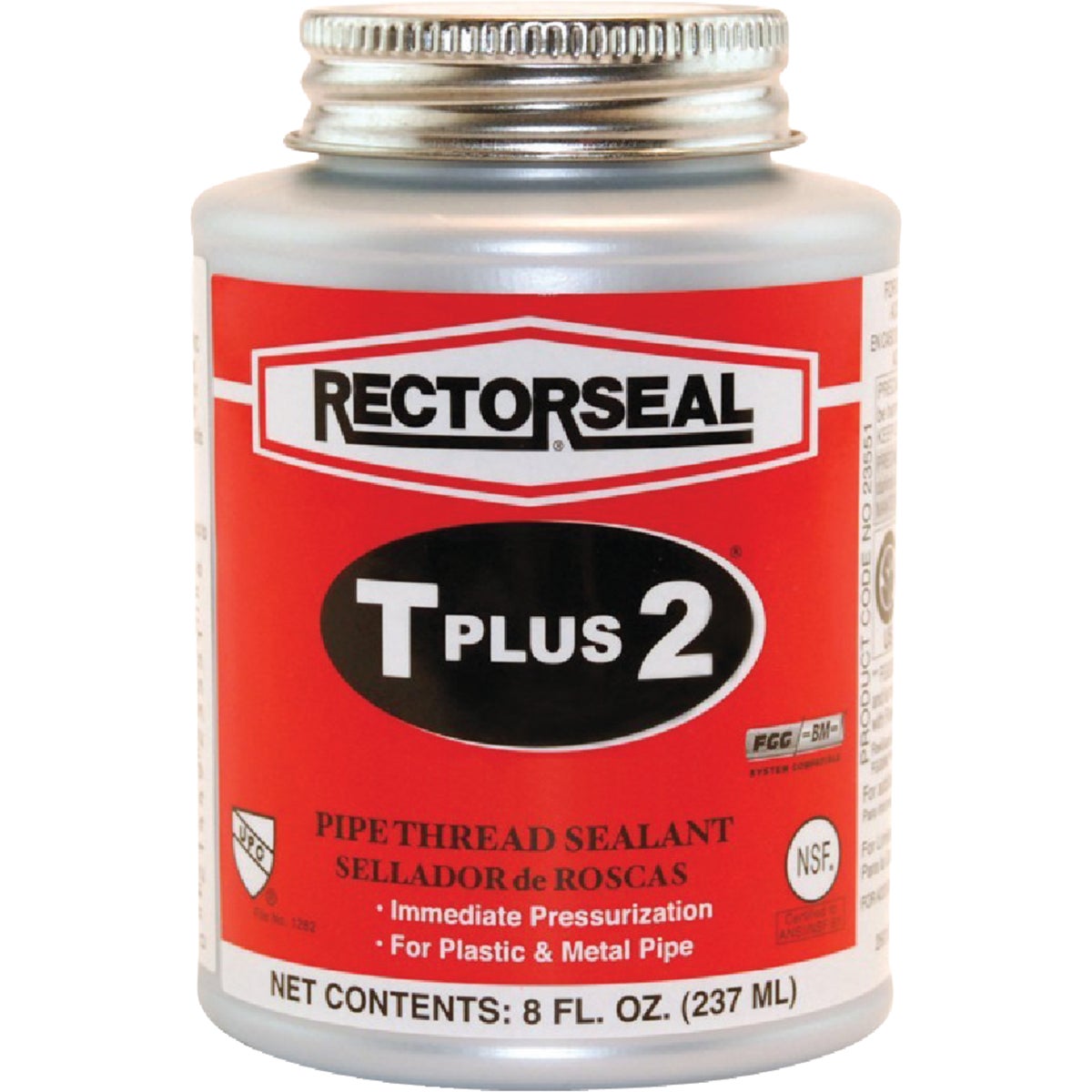 Rectorseal T Plus 8 Oz. White Pipe Thread Sealant with PTFE