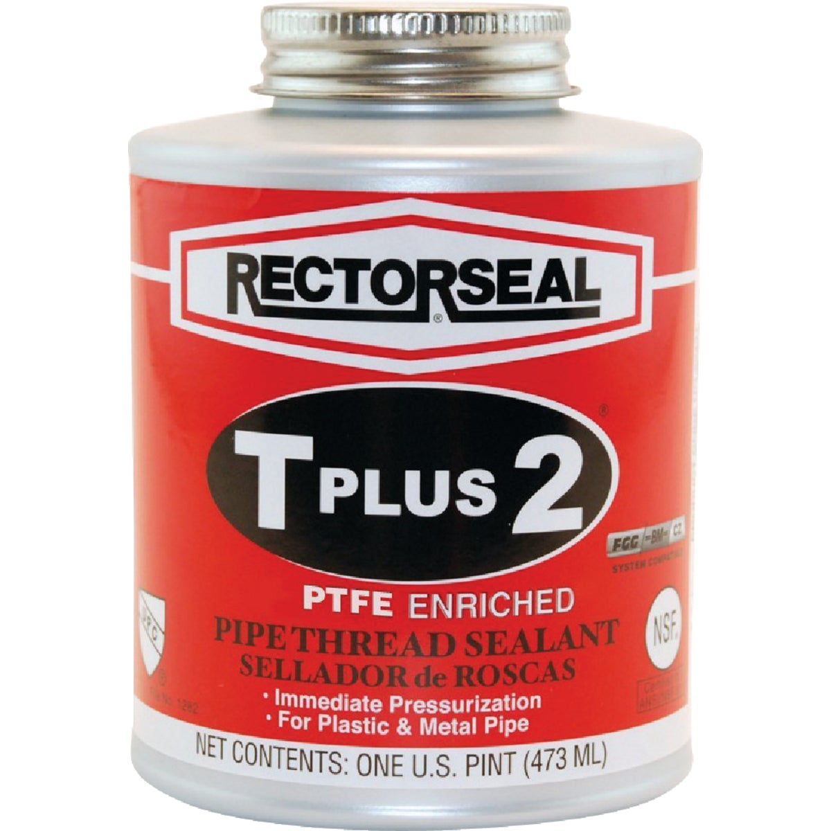 Rectorseal T Plus 16 Oz. White Pipe Thread Sealant with PTFE
