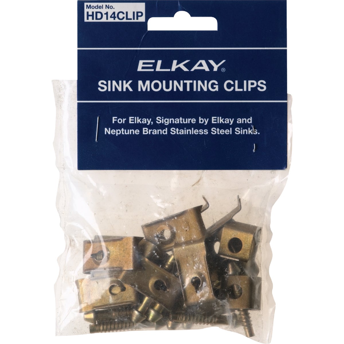 Elkay 1-1/4 In. Sink Clip for Elkay and Neptune SS Sinks (14 Count)