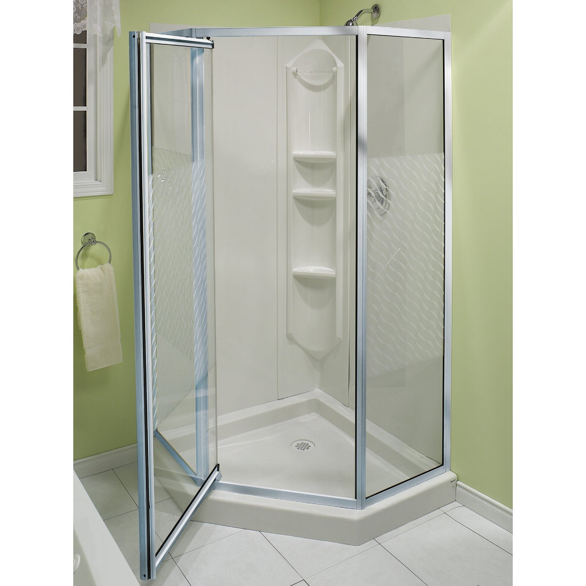 CHROME NEO-ANGLE SHOWER