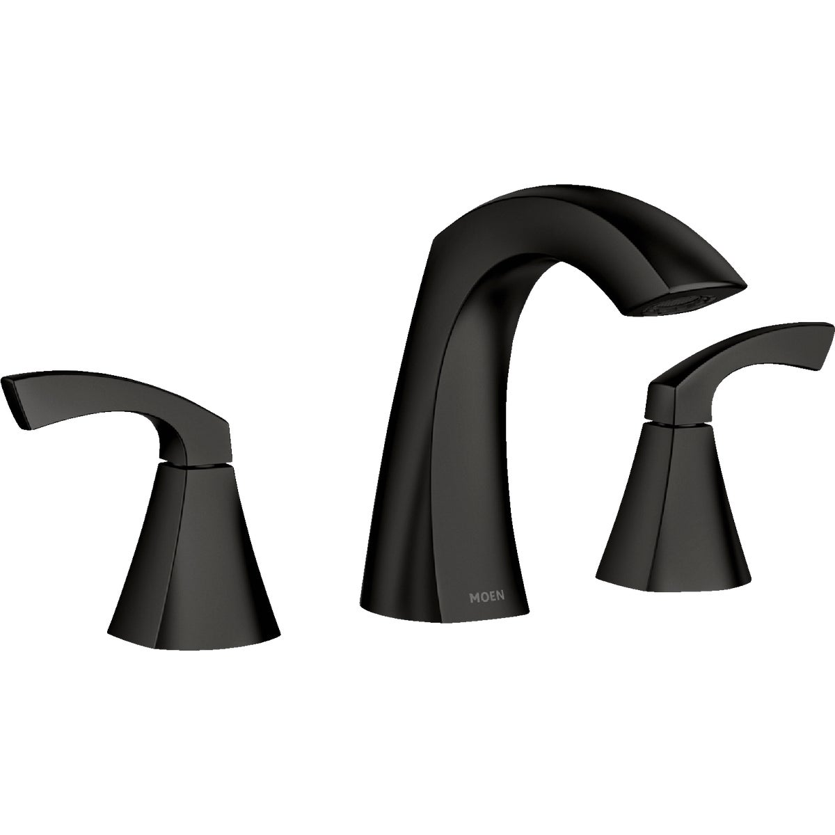 Moen Lindor Matte Black 2-Handle Widespread Bathroom Faucet