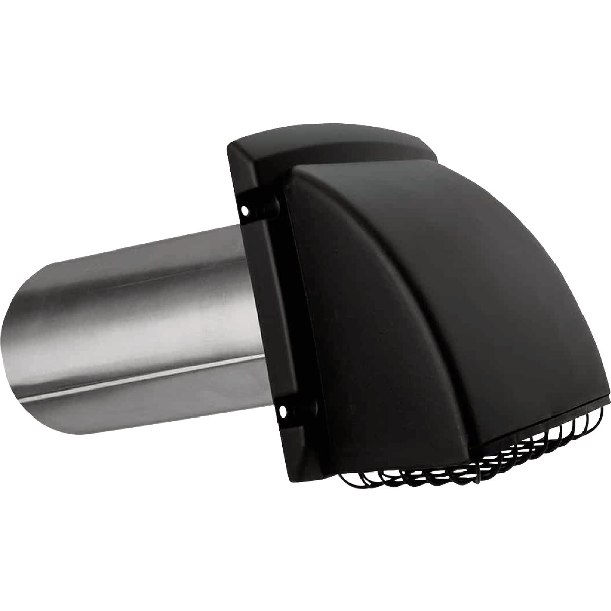 Dundas Jafine ProMax 4 In. Black Plastic Dryer Vent Hood