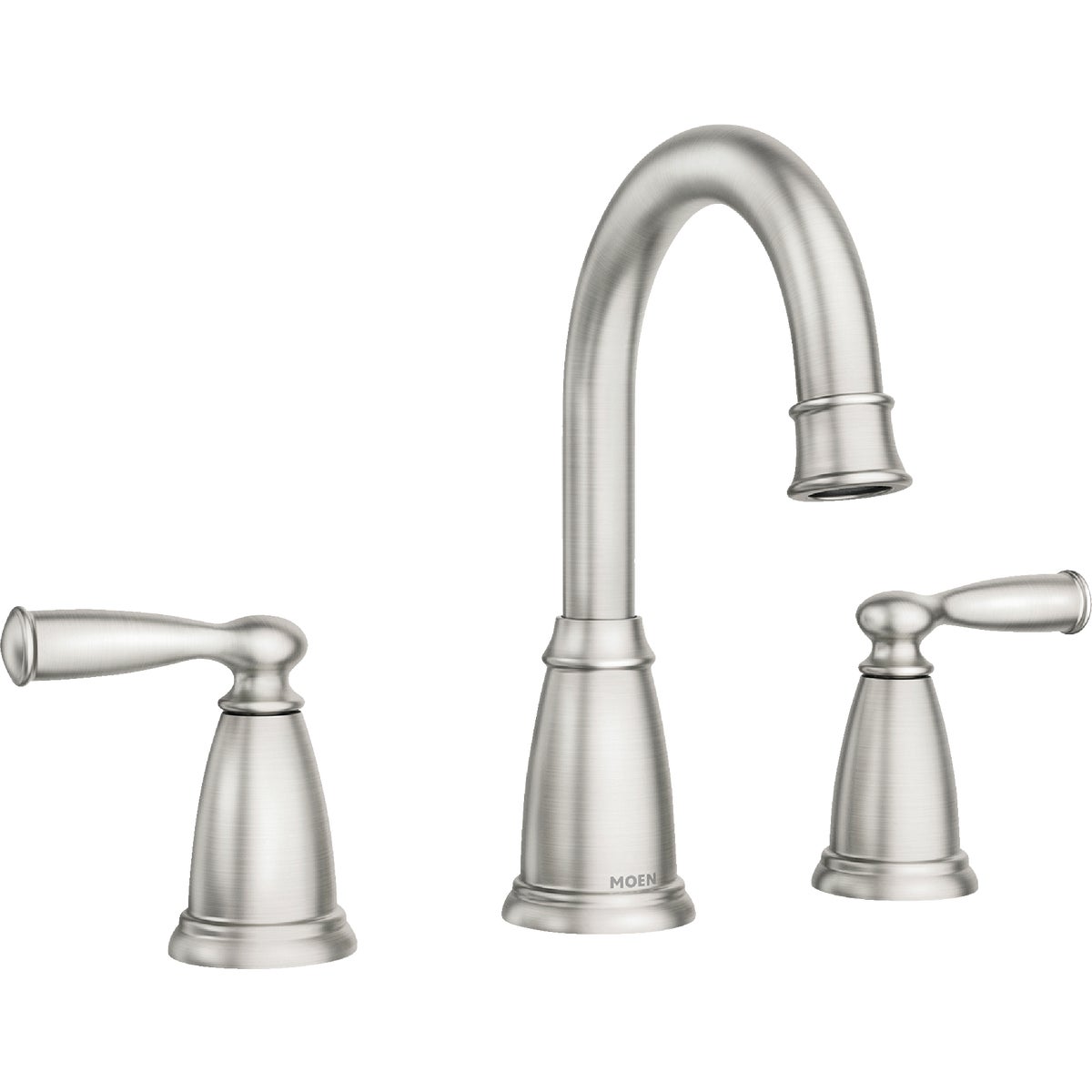 Moen Banbury 2-Handle Lever Widespread Bathroom Faucet with Pop-Up, Spot Resist Brushed Nickel