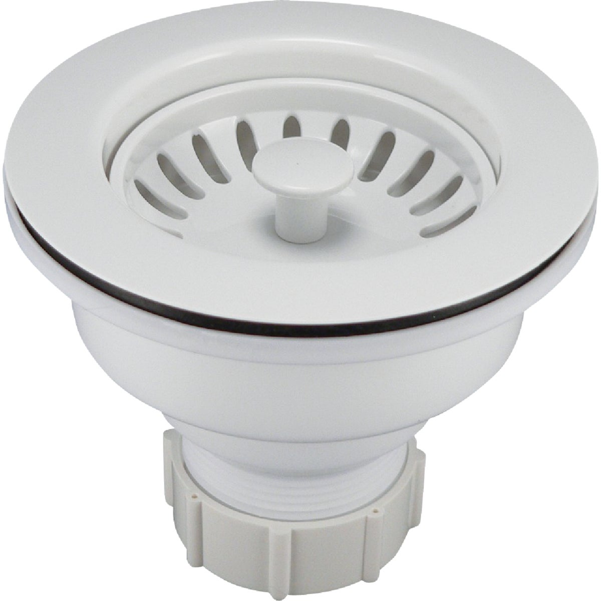 Do it Plastic Basket Strainer Assembly, White 
