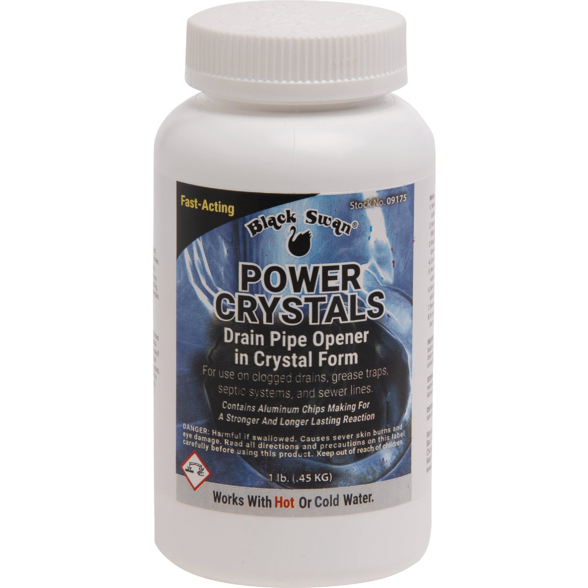Black Swan Power Crystals Drain Pipe Opener, 1 Lb.
