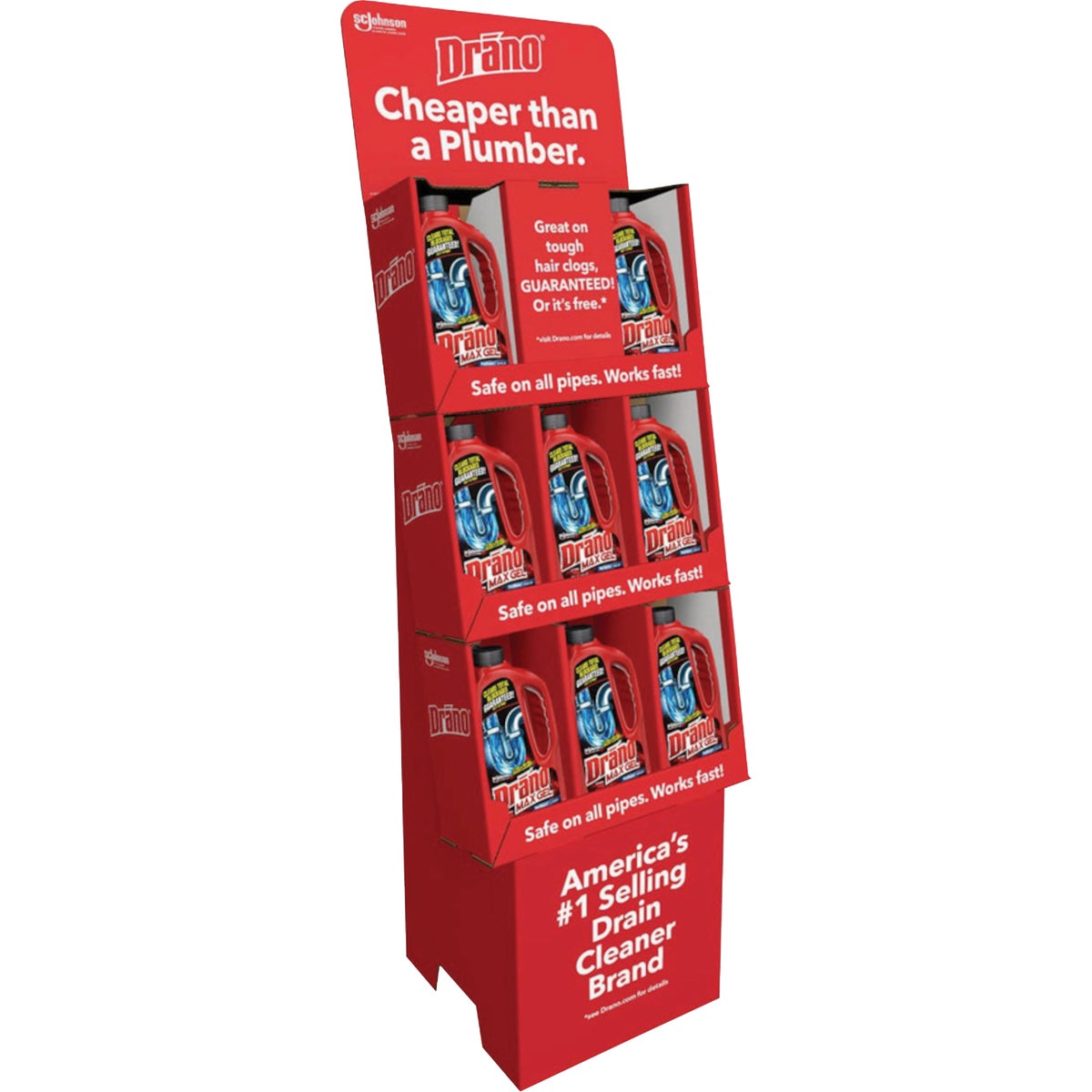 Drano Max Gel 32 Oz. Clog Remover Display (16-Count)