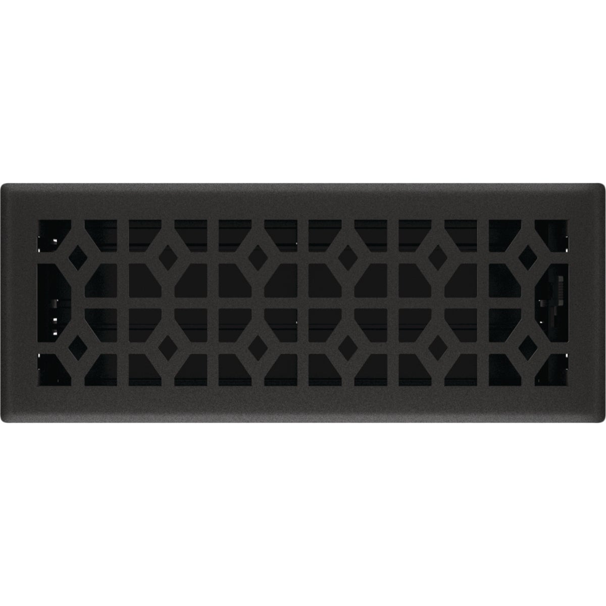 Imperial Templar 4 In. x 12 In. Black Iron Steel Floor Register