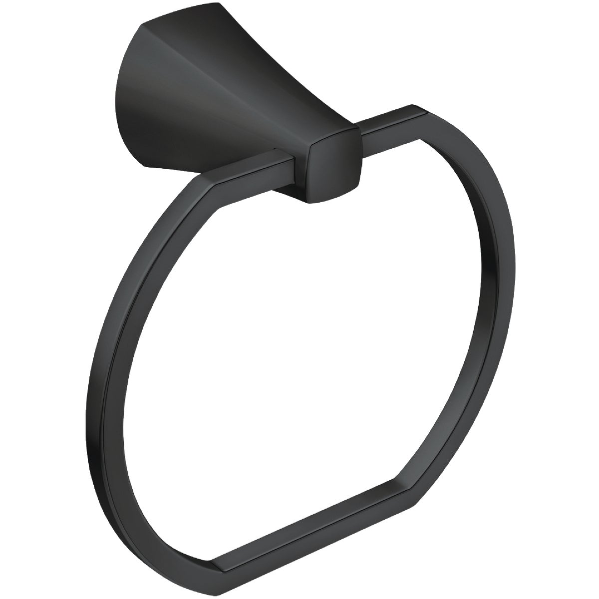 Moen Lindor Matte Black Towel Ring