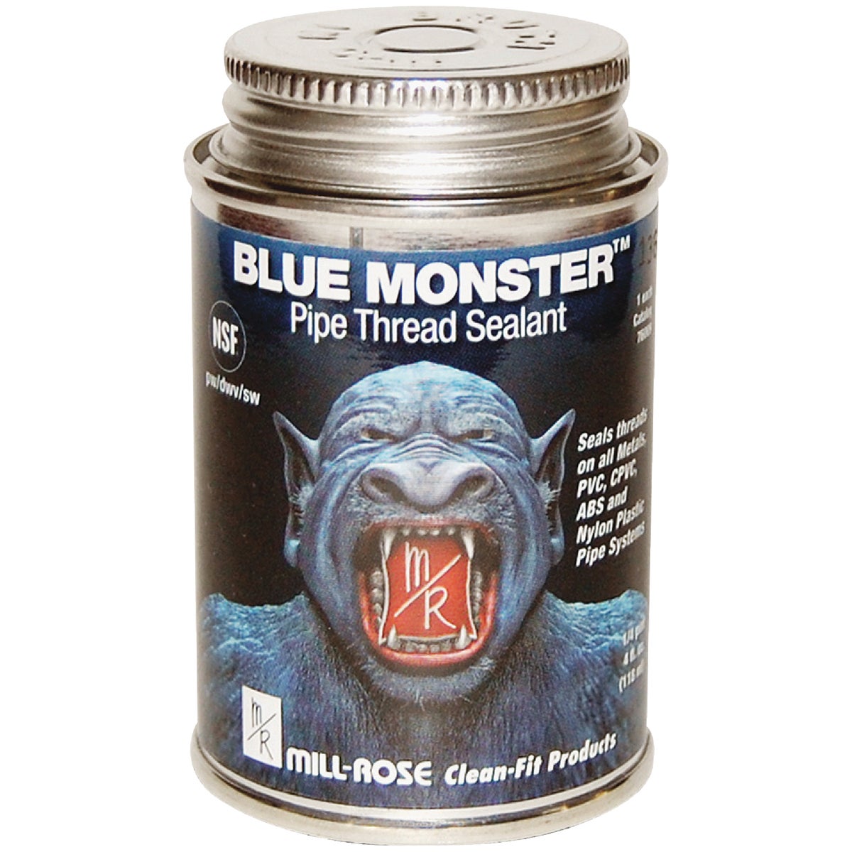 BLUE MONSTER 1/4 Pt. White Industrial Grade Pipe Thread Compound