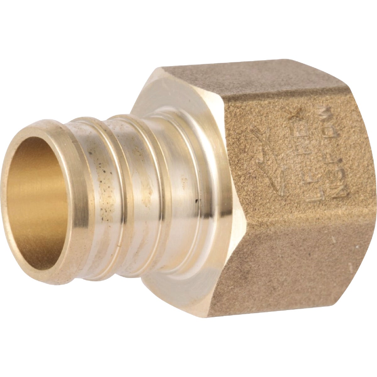 SharkBite 3/4 In. Barb x 1/2 In. FIP Brass PEX Adapter