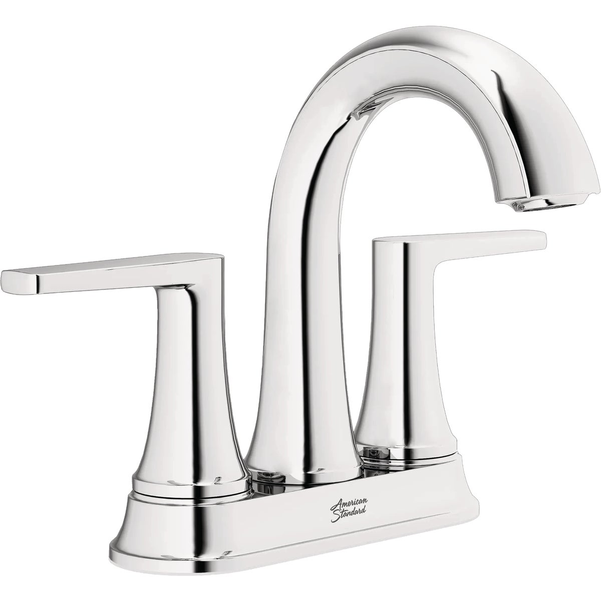 American Standard Becklow Chrome 2-Handle Lever 4 In. Centerset Hi-Arc Bathroom Faucet with Push Drain