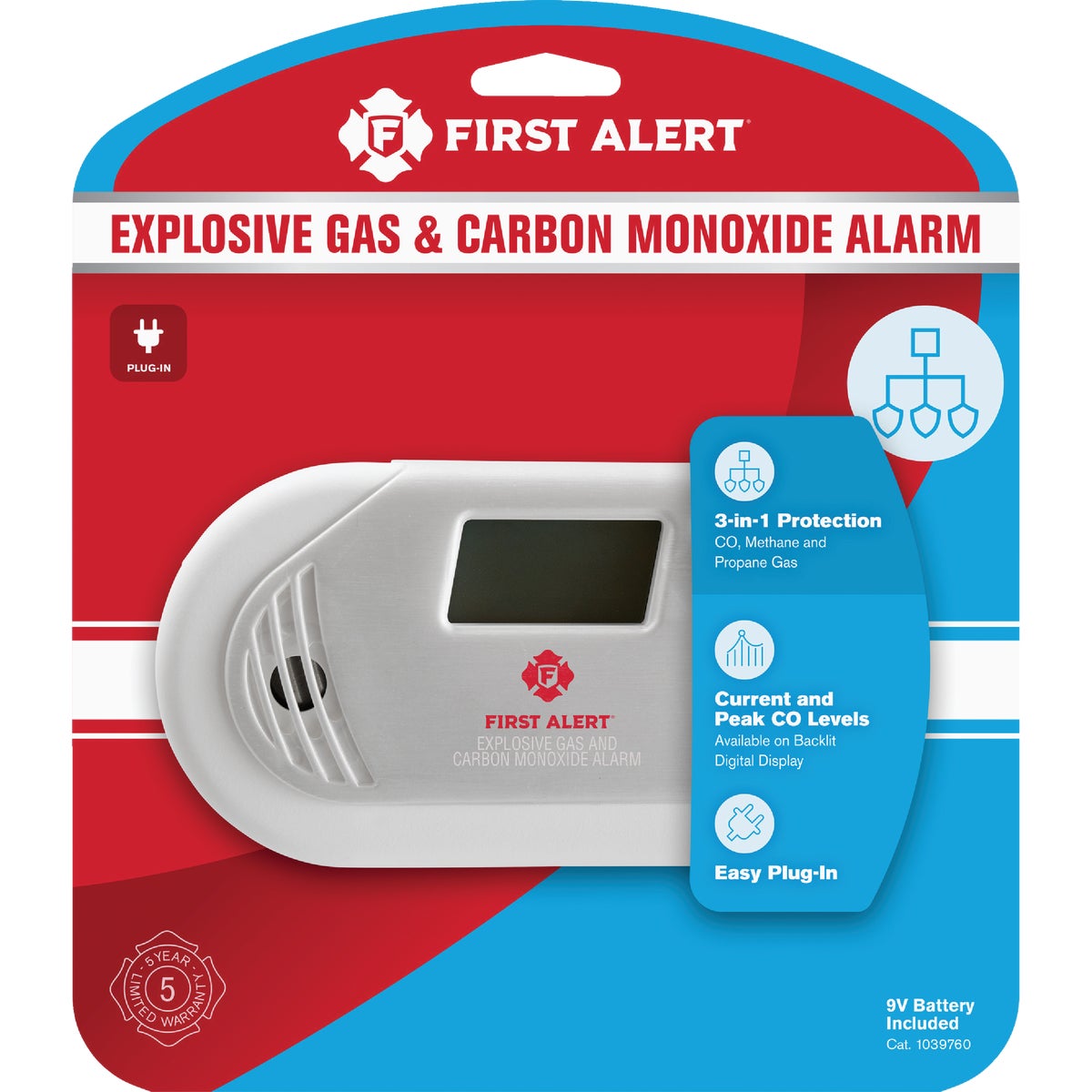 First Alert Carbon Monoxide Alarm & Gas Detector