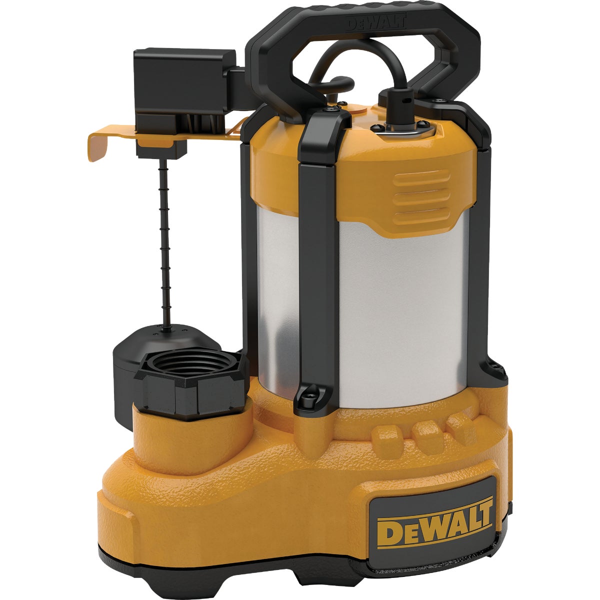 DEWALT 1/2 HP Submersible Stainless Steel /Cast Iron Submersible Sump Pump with Vertical Float Switch