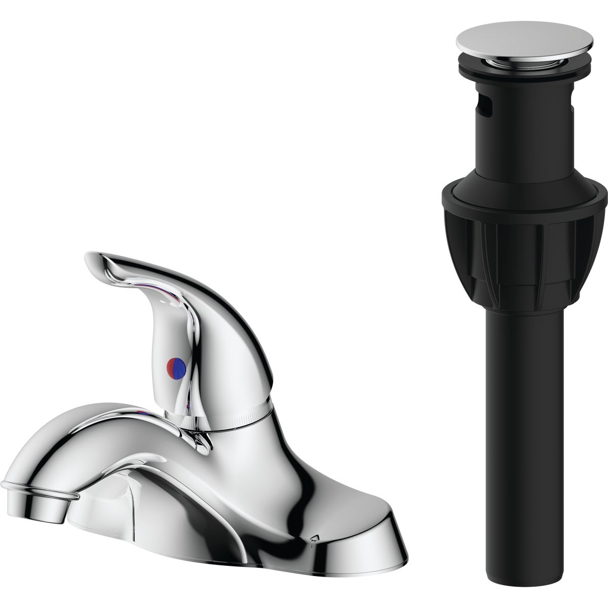 Common Goods Heritage Chrome 1-Handle Bathroom Faucet with Popup