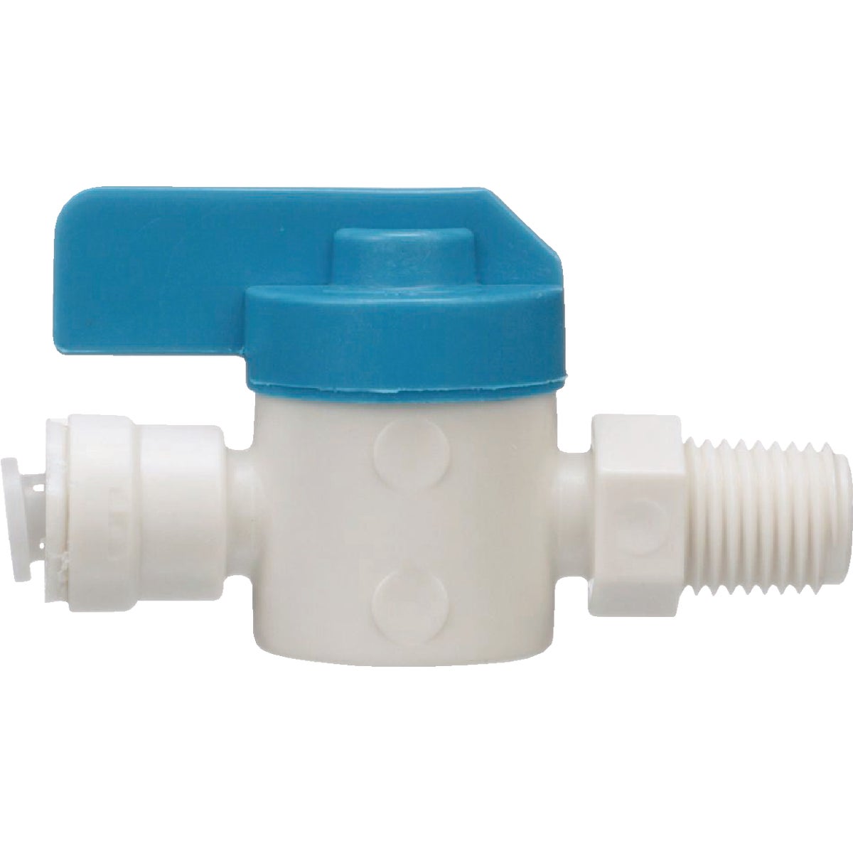 Watts Aqualock 1/4 In. x 1/4 In. MNPT Straight Push-to-Connect Plastic Valve