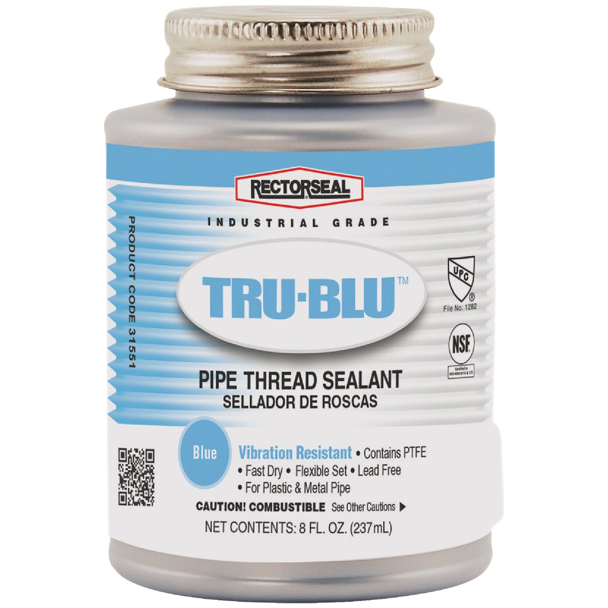 RectorSeal Tru-Blu 8 Oz. Blue Pipe Thread Sealant