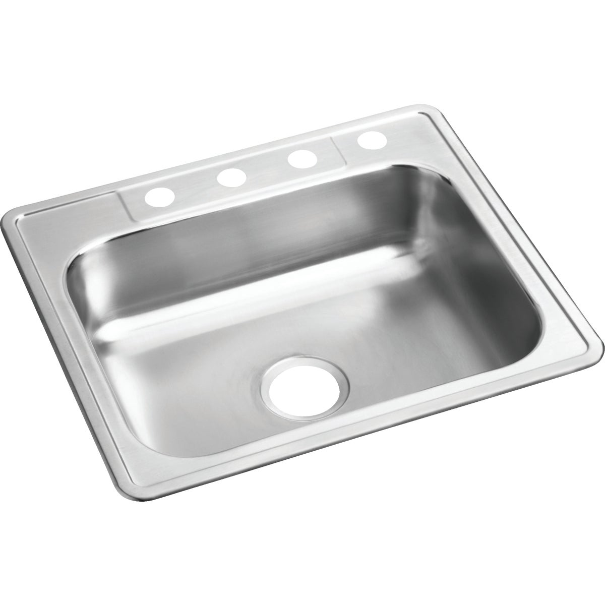 Elkay Dayton Single Bowl 25 In. x 22 In. x 6-9/16 In. Deep Stainless Steel Kitchen Sink