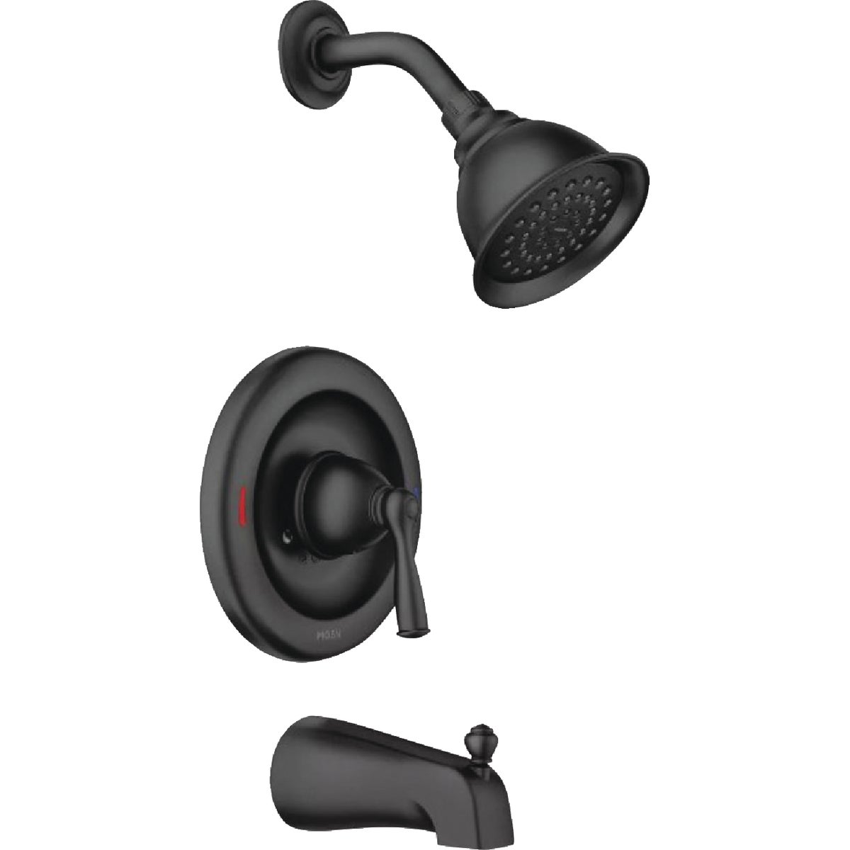 Moen Banbury Matte Black 1-Handle Posi-Temp Tub and Shower Faucet