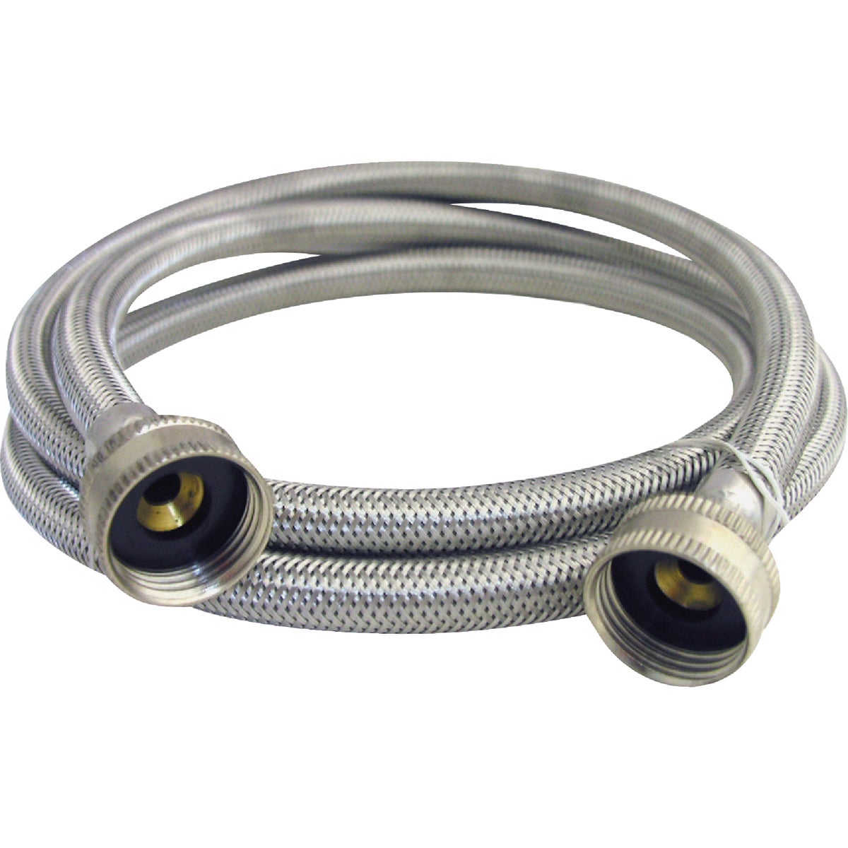 Lasco 3/4 In. x 4 Ft. Stainless Steel Washing Machine Hose