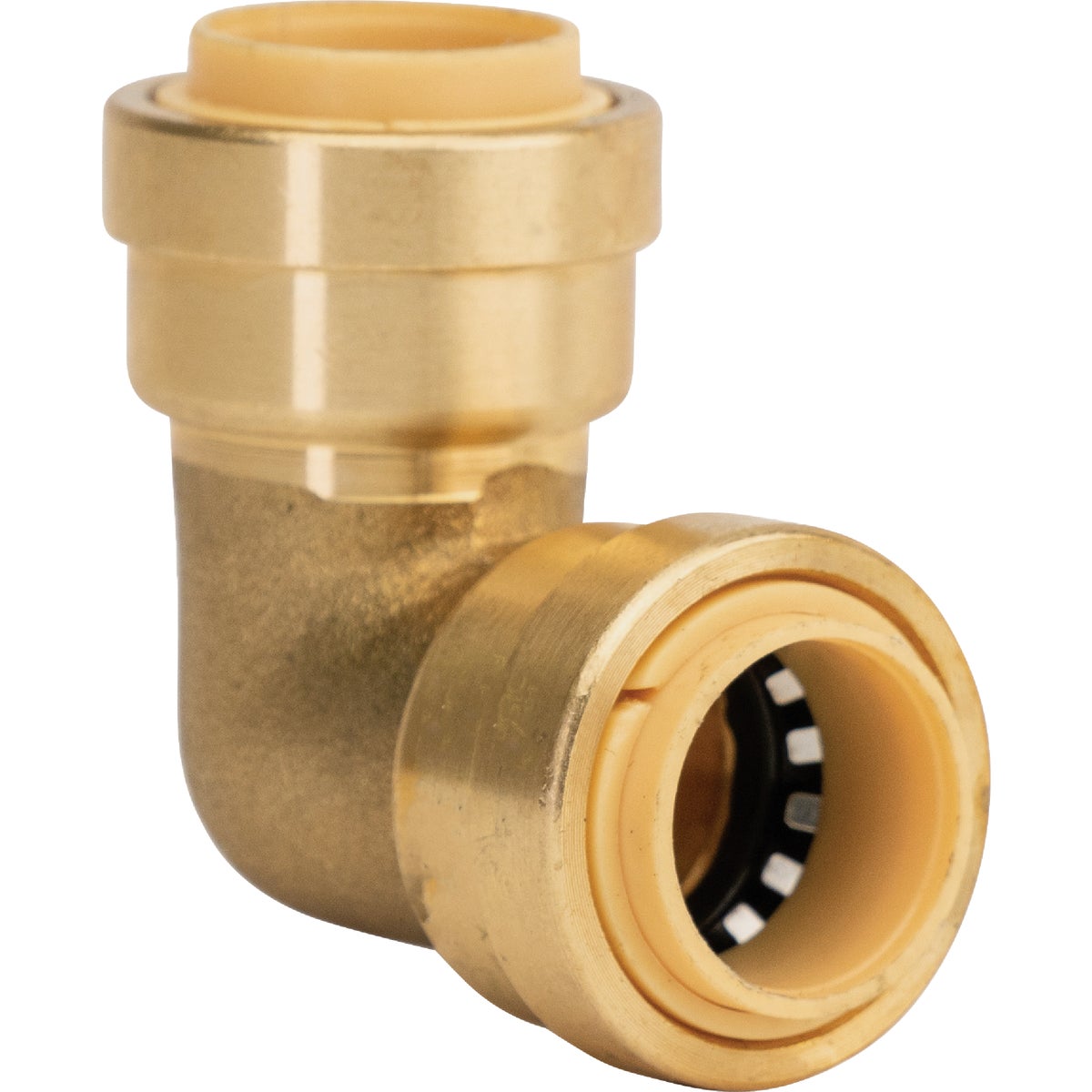 QuickFitting 1/2 In. x 1/2 In. Push-to-Connect Brass 90 Deg Elbow