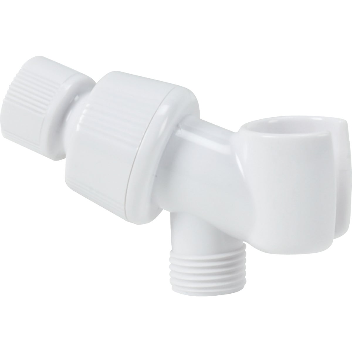 Home Impressions White Plastic Shower Bracket