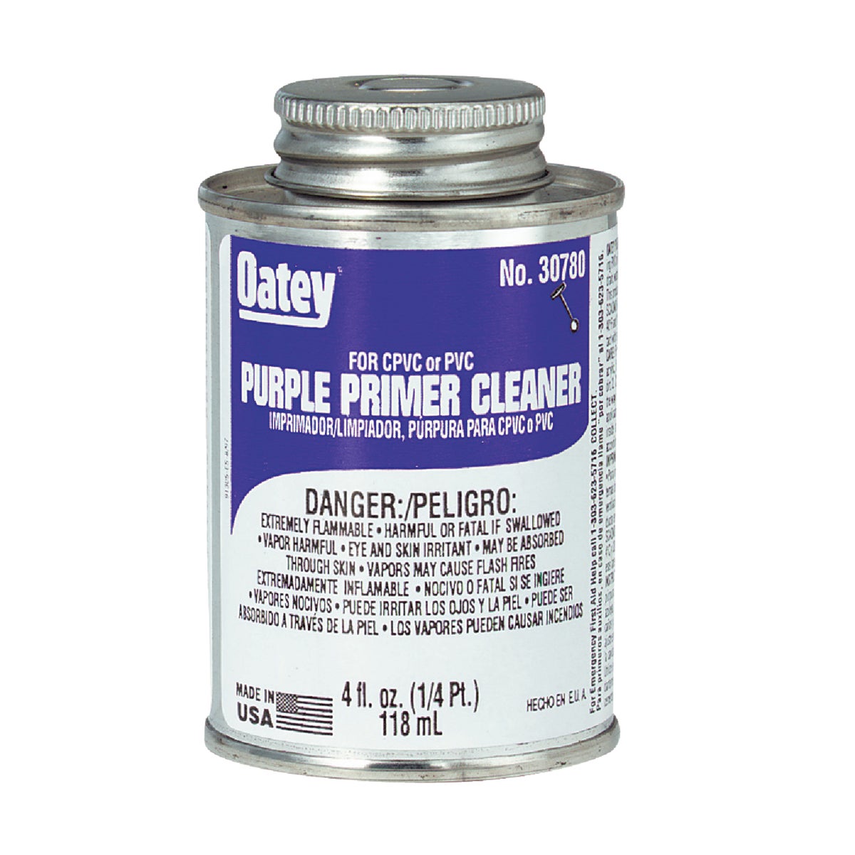 Oatey 4 Oz. Purple Pipe and Fitting Primer/Cleaner for PVC/CPVC