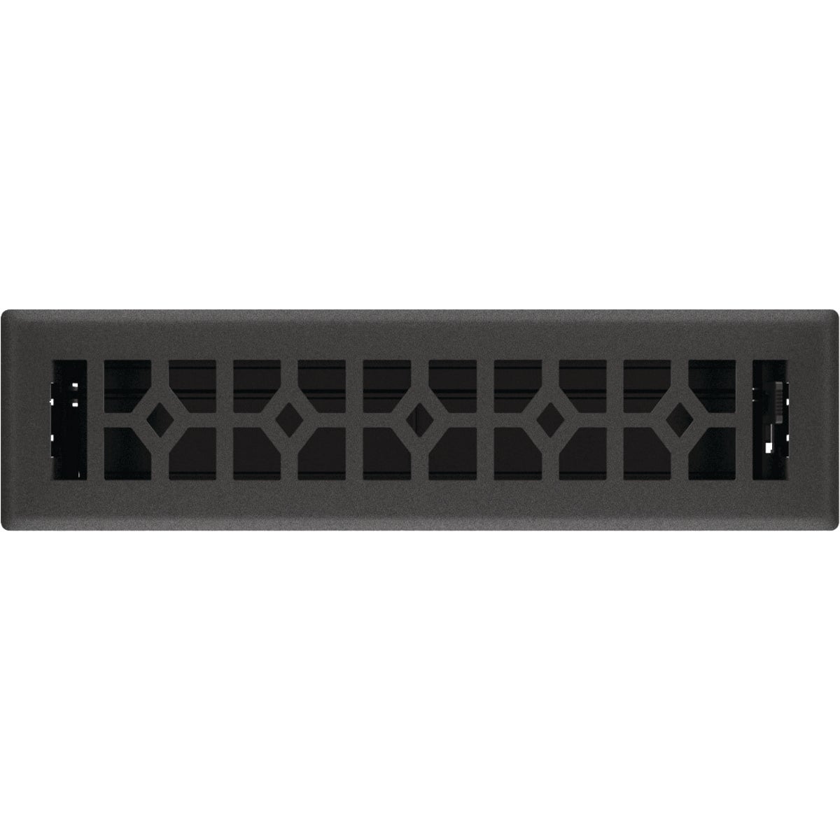 Imperial Templar 2-1/2 In. x 12 In. Black Iron Steel Floor Register
