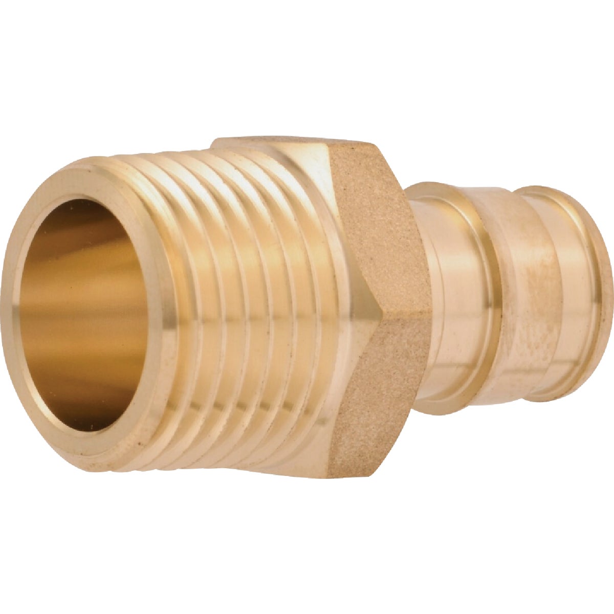 SharkBite 1/2 In. Barb x 1/2 In. MNPT Brass PEX-A Adapter