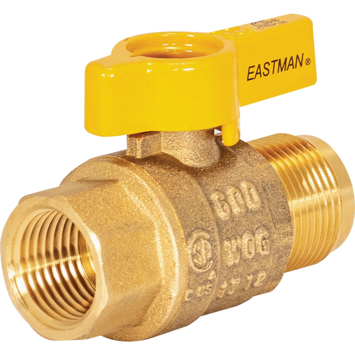 Eastman 5/8 In. OD Male Flare x 1/2 In. FIP Gas Valve