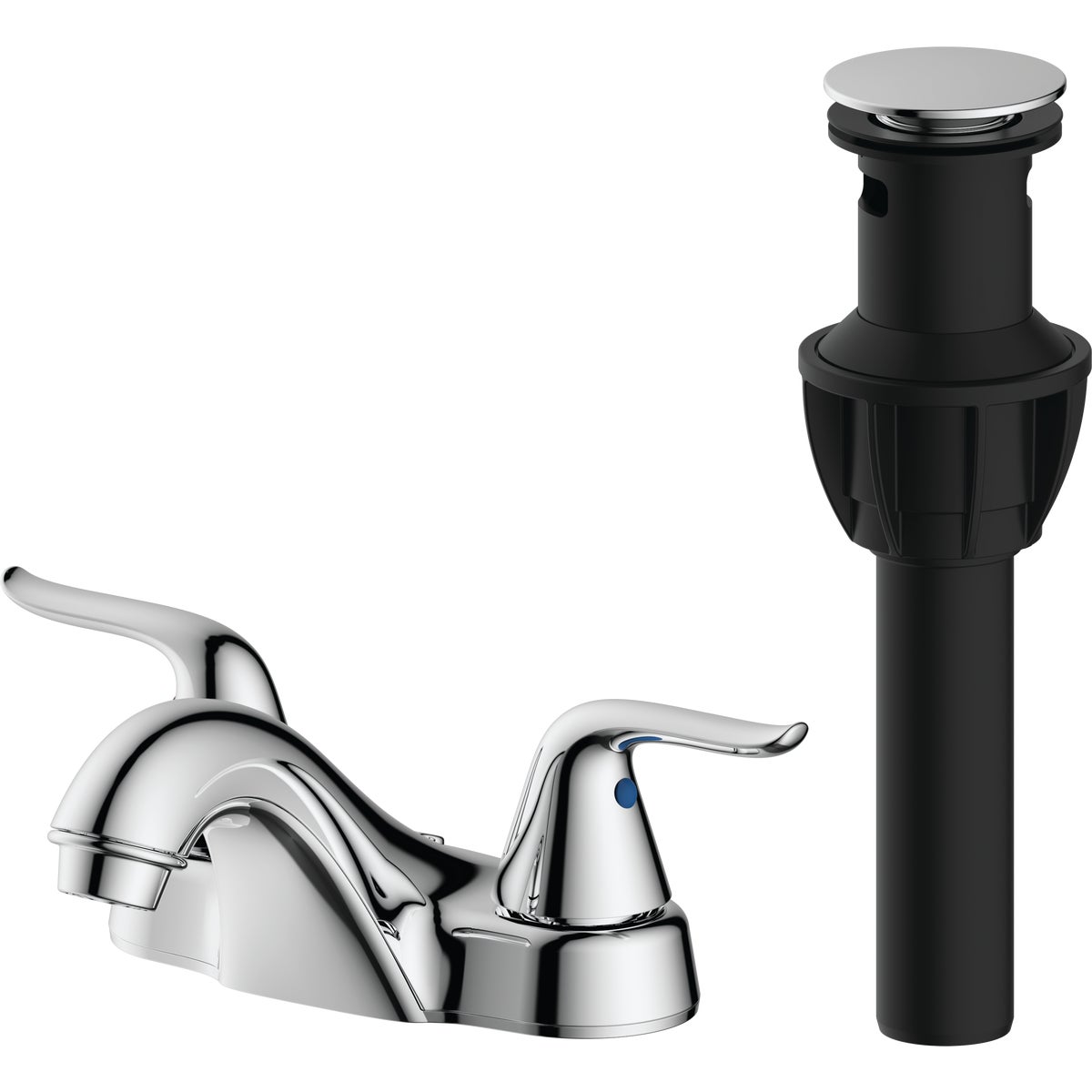 Common Goods Heritage Chrome 2-Handle Deluxe Bathroom Faucet with Popup