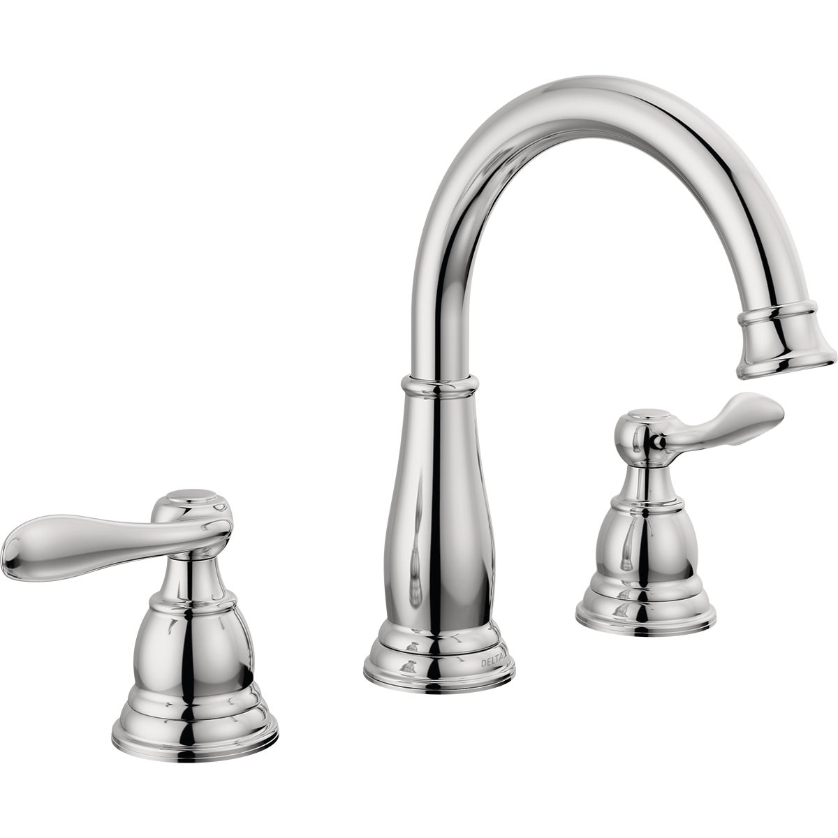 Delta Windmere Chrome 2-Handle Lever 6 In. to 16 In. Widespread Bathroom Faucet and Push Pop-Up with Overflow