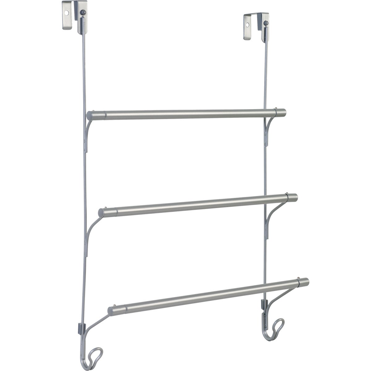 Zenna Home Satin Nickel 3 Tier Over-the-Door Towel Bar