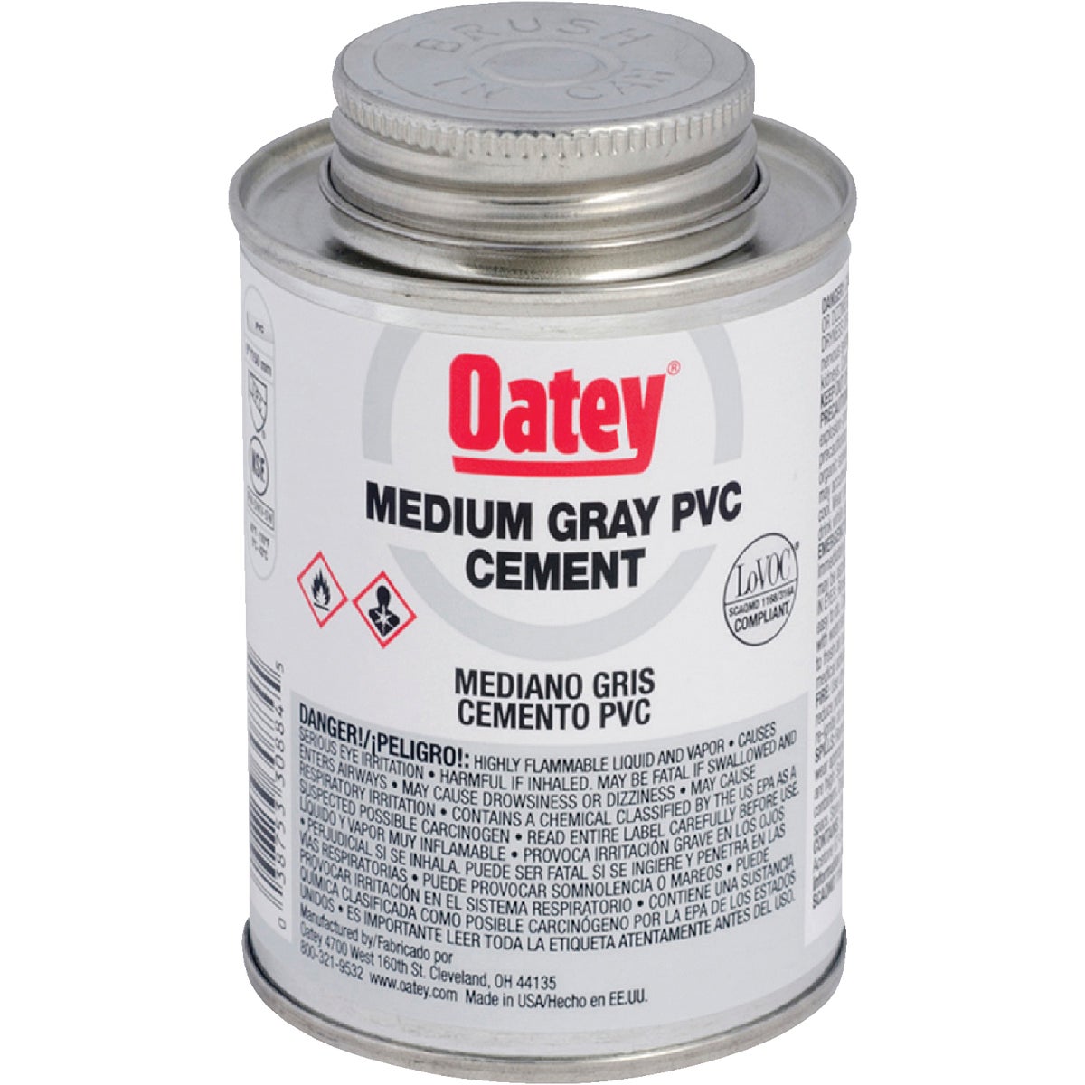 Oatey 4 Oz. 40 F to 90 F PVC Gray Cement