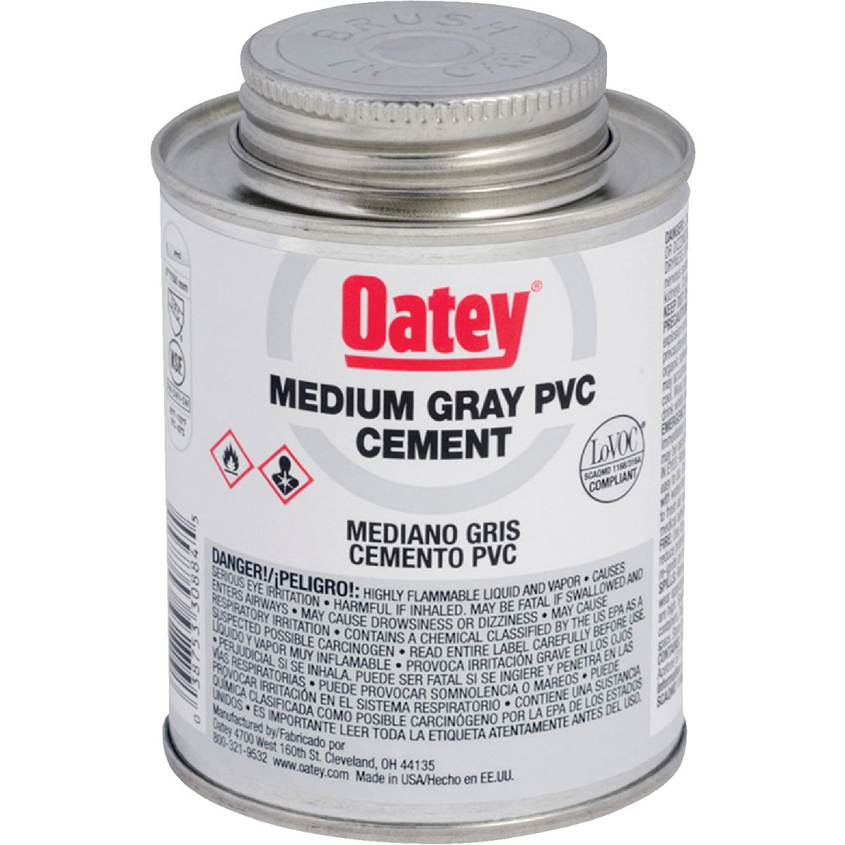 Oatey 32 Oz. 40 F to 90 F PVC Gray Cement