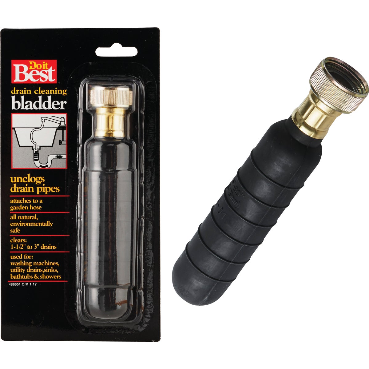 Do it Best Water-Pressure Drain Opener Cleaning Bladder