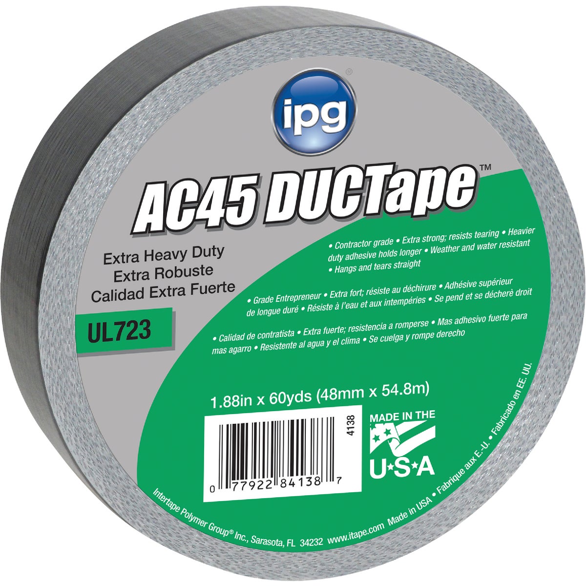 Intertape AC45 DUCTape XHD Contractor Grade Duct Tape