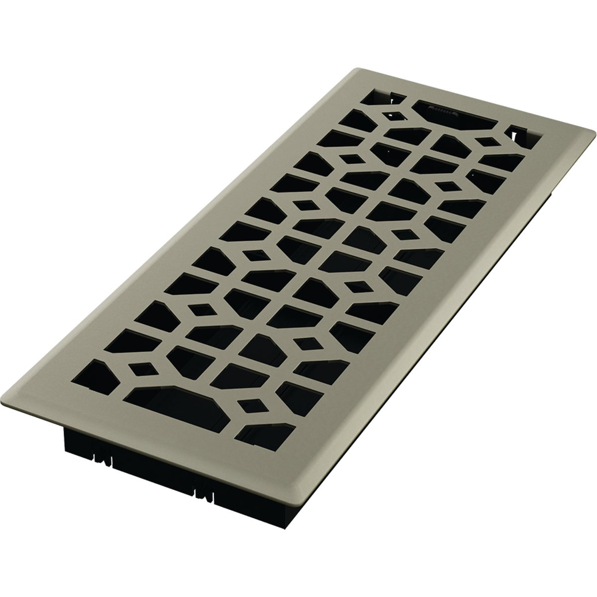 Imperial Templar 4 In. x 12 In. Satin Nickel Steel Floor Register