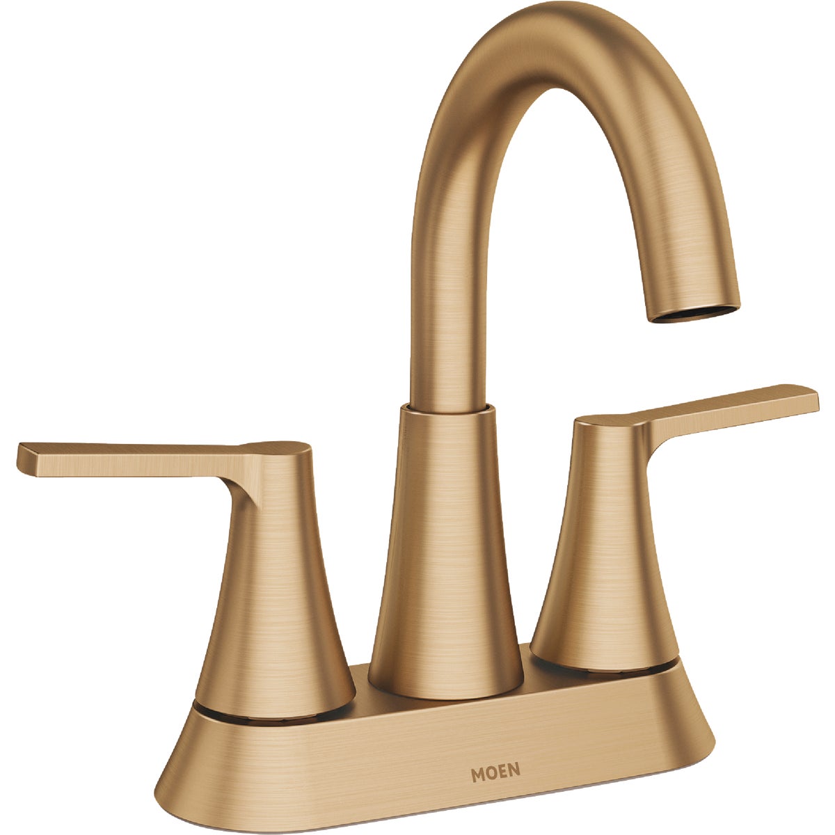 Moen Mikah 2-Handle High Arc Bathroom Faucet, Bronzed Gold